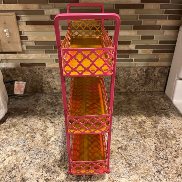 Pink and Gold 3-Tier Metal Counter Top Storage Organizer - Picture 16 of 16